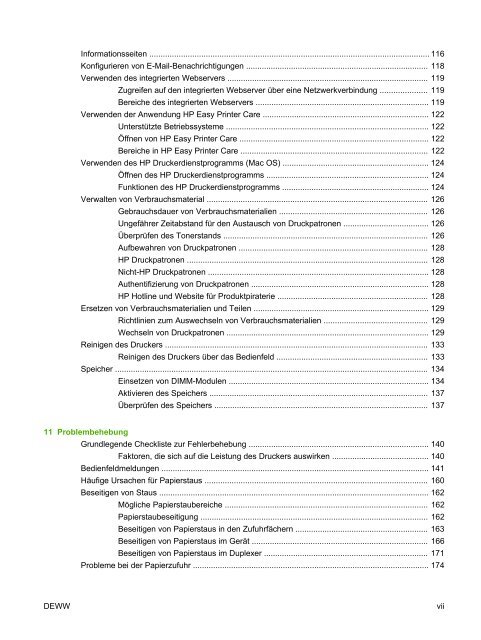 HP Color LaserJet CP3505 User Guide - DEWW