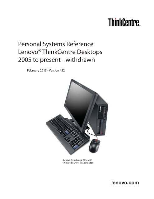 ThinkCentre Withdrawn - Lenovo