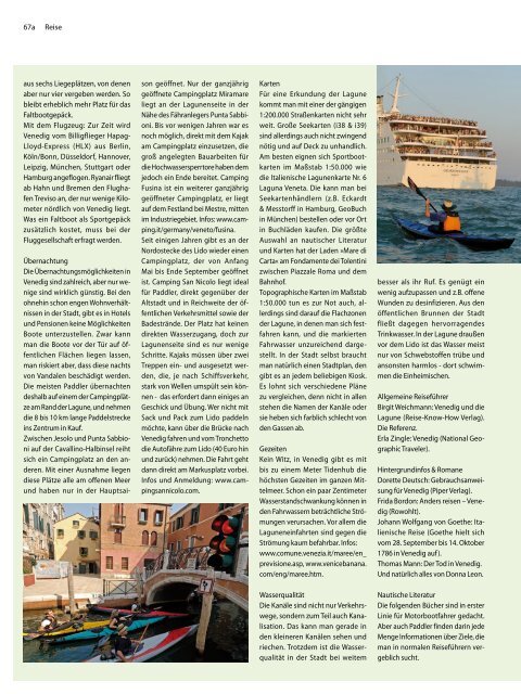 Paddeln in der Lagune von Venedig - 4-Seasons.de