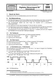 NEM 680 Digitales Steuersignal SX, Bitdarstellung