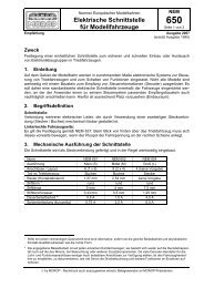 NEM 650 Elektrische Schnittstelle für Modellfahrzeuge