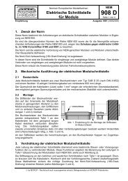 NEM 908 D Elektrische Schnittstelle für Module