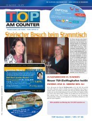 Steirischer Besuch beim Stammtisch - top am counter