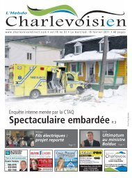 Spectaculaire embardée - L'Hebdo Charlevoisien