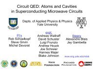 Circuit QED: Atoms and Cavities in ... - Yale University