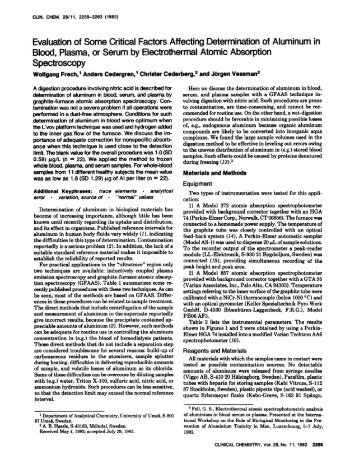 Evaluationof Some ... - Clinical Chemistry