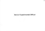 Seniority List of Experimental Officer - BAEC