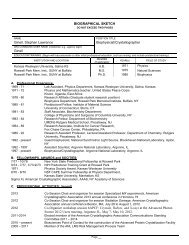 PHS 398 (Rev. 11/07), Biographical Sketch Format Page - Argonne ...