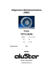 Allgemeine Betriebserlaubnis (ABE) 75713.38.05