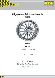 Allgemeine Betriebserlaubnis (ABE) Z 757.FX.37