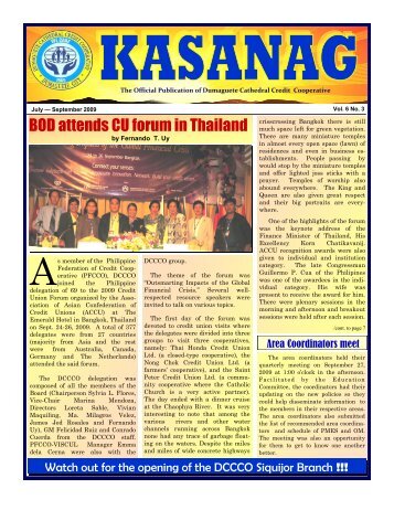 BOD attends CU forum in Thailand - DCCCO