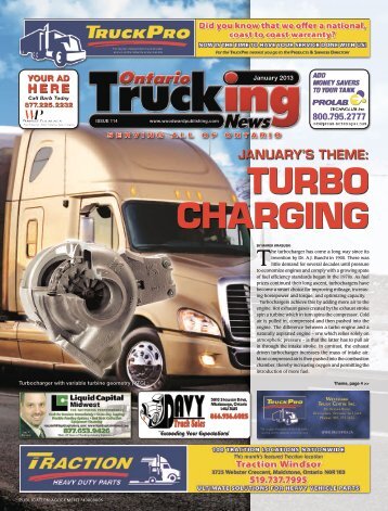 Ontario Trucking News, Issue 114, January 2013