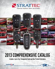 2013 comprehensive catalog - STRATTEC Security Corporation