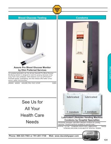 Blood Glucose Testing - Dacotah Paper Co.