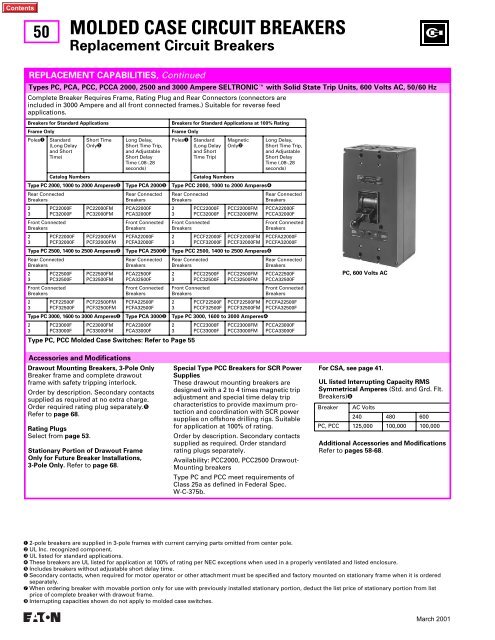 molded case circuit breakers - Eaton Canada