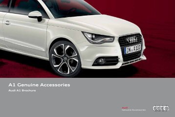 A1 Genuine Accessories Audi A1 Brochure