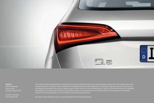 Katalog zum Audi Q5