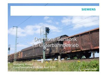 Drahtlose Sensorik im Güterbahnbetrieb - EurailTelematics.com