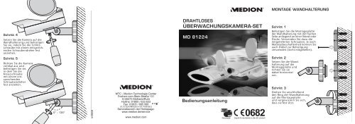 MD 81224 Drahtloses Überwachungskamera-Set - Medion