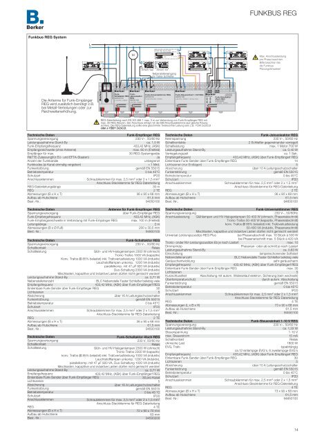 Technische Information - Berker