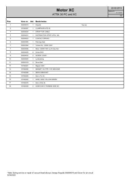 ATTIX 30 PC and XC - Nilfisk-ALTO