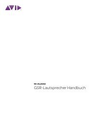 GSR-Lautsprecher Handbuch - M-AUDIO