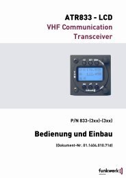 Bedienung und Einbau ATR833 - LCD