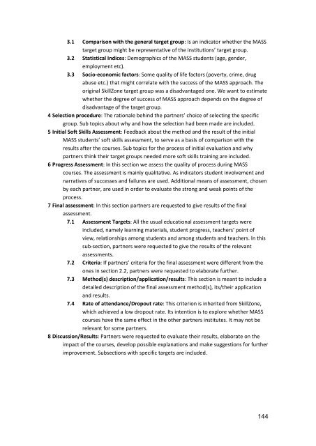 Teaching and Assessing Soft Skills - MASS - Measuring and ...