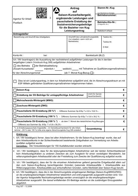 2. Antragsformular Saison-Kurzarbeitergeld S-KUG - Michael Stoffel