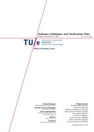 Software Validation and Verification Plan - Technische Universiteit ...