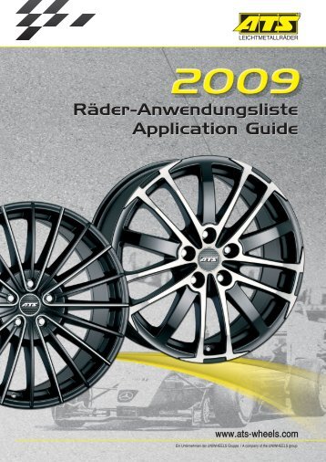 Räder-Anwendungsliste Application Guide Räder-Anwendungsliste ...
