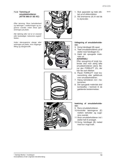 ATTIX 961-01 ATTIX 963-21 ED XC ATTIX 965-21 SD XC Operating ...