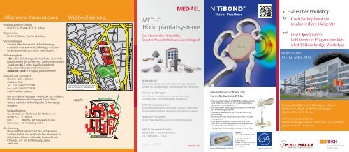 NiTiBOND® - Medizinische Fakultät der Martin-Luther-Universität ...