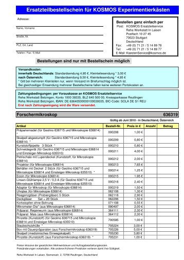 Das Geolino Mikroskopie-Set - Kosmos