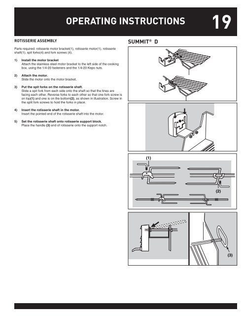 SUMMIT® GAS GRILL - Help - Weber