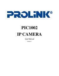 PIC1002 IP CAMERA - PROLiNK