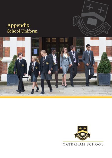 2013 Uniform list - Caterham School