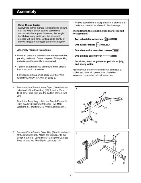 Assembly Time Chart