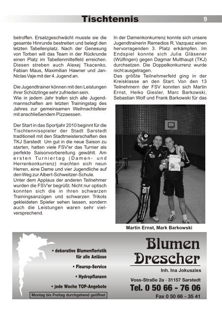 Ausgabe Feb 2010 - FSV Sarstedt eV