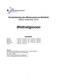 Weltreligionen - Medienzentrum Bielefeld