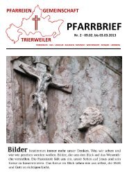 PFARRBRIEF - pfarreiengemeinschaft-trierweiler.de