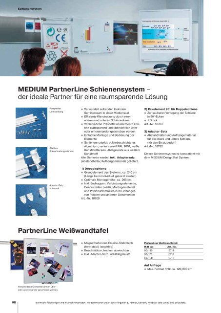 MEDIUM PartnerLine Schienensystem – der ideale Partner für eine ...