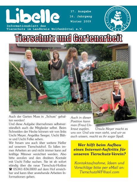  37. Ausgabe - Tierschutz im Landkreis Wolfenbüttel eV