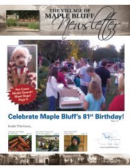 Celebrate Maple Bluff's 81st Birthday! - Village of Maple Bluff