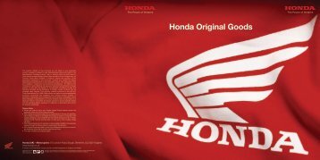 Honda Original Goods (pdf) - Eastwood Racing Honda