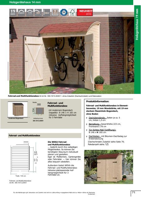 Gartenhäuser in Elementbauweise Farbakzente setzen