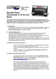 Dynojet Power Commander II, III, IIIr und IIIusb - bei Micron Systems!