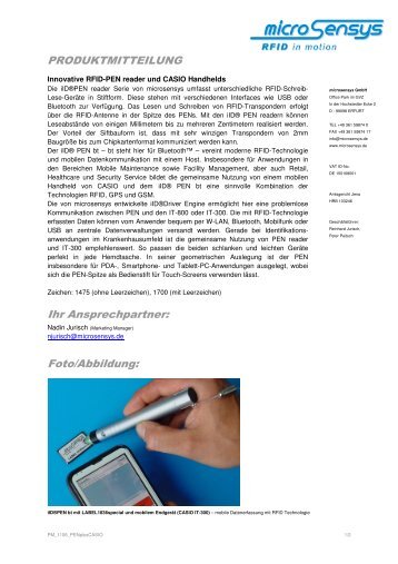 iID®PEN reader - microsensys GmbH