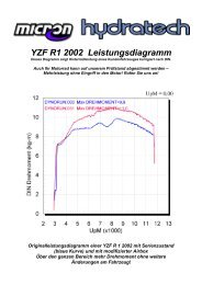 YZF R1 2002 Leistungsdiagramm - bei Micron Systems!