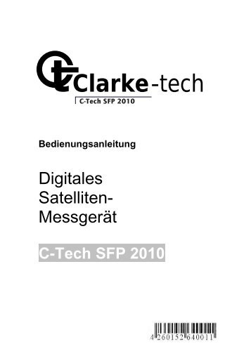 Bedienungsanleitung - Clarke-Tech